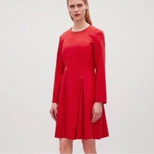 COS Red Wool Dress